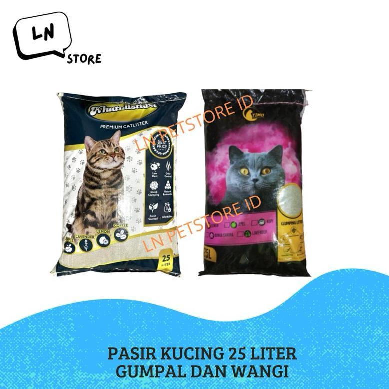 Pasir Kucing 25 Liter Gumpal Wangi Bentonite TIMO