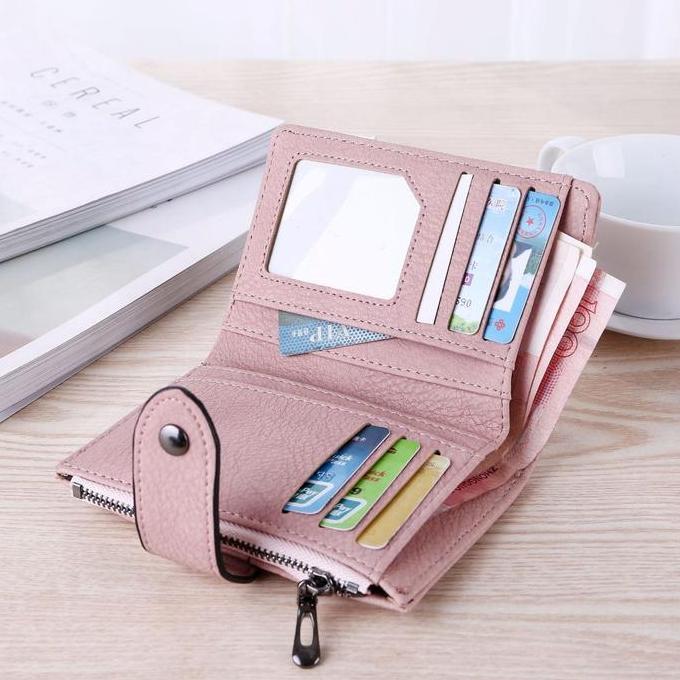 Dompet Wanita Dompet Wanita Pinka Wa031P3 Import Pink Kulit Lipat Korea Fashion Abg Pesta Murah Bata