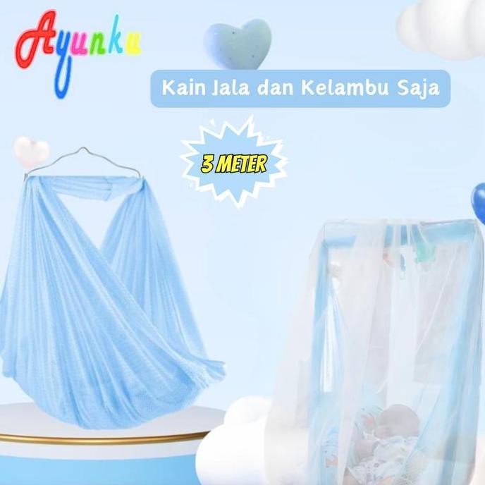 TERLARIS KAIN AYUNAN BAYI DAN KELAMBU ANTI NYAMUK AYUNKU AYUNAN BAYI