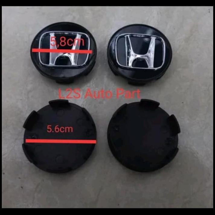 BEST DEAL DOP VELG TUTUP AS RODA BLACK CROME HONDA BRIO MOBILIO JAZZ RS DLL ORI 