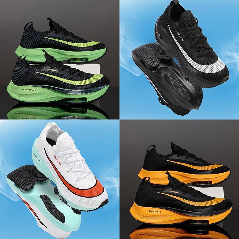 NEW SIZE 37-44 SEPATU RUNNING SHOES PRIA ZOOM ALPHAFLY 2 ALPHAFLY 3 FITNES JOGGING SHOES BALCK WHITE