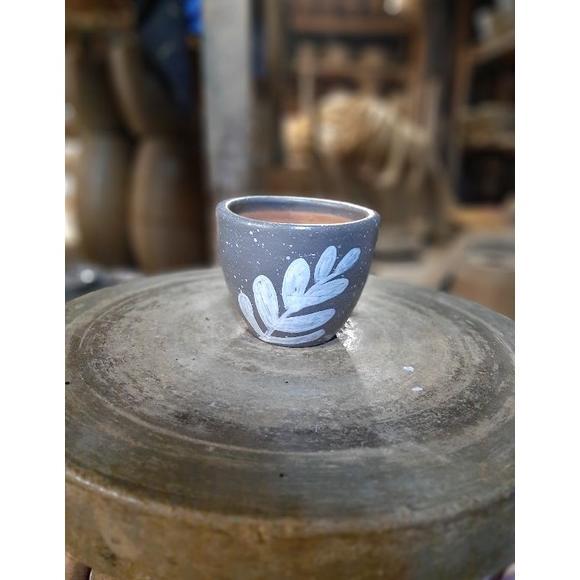 Promo Cod Pot Marble Lukis Tanah Liat Untuk Kaktus ><
