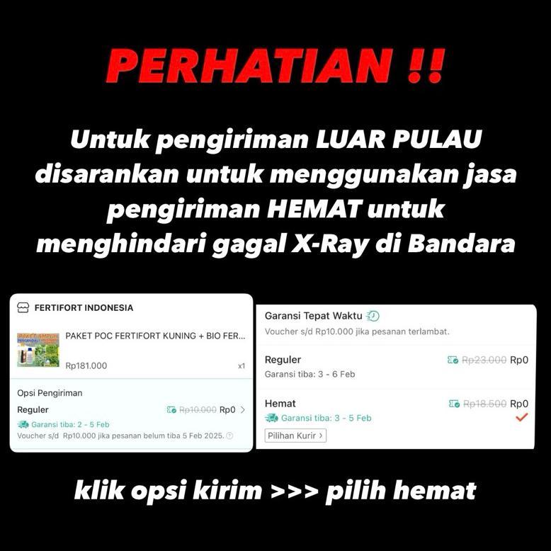 Promo Cod Paket Poc Fertifort Kuning + Bio Fertifort Anti Virus Gemini Anti Keriting Daun Obat Puret