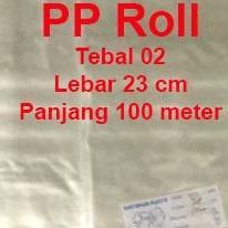 Plastik Pp Roll Tebal 02 - Lebar 23 - 24 - 25 Cm