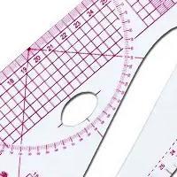 Penggaris Quilting Pola 3245 Untuk Tailor Penjahit Konveksi  Pola Quilting Patchwork Ruler Untuk Mem
