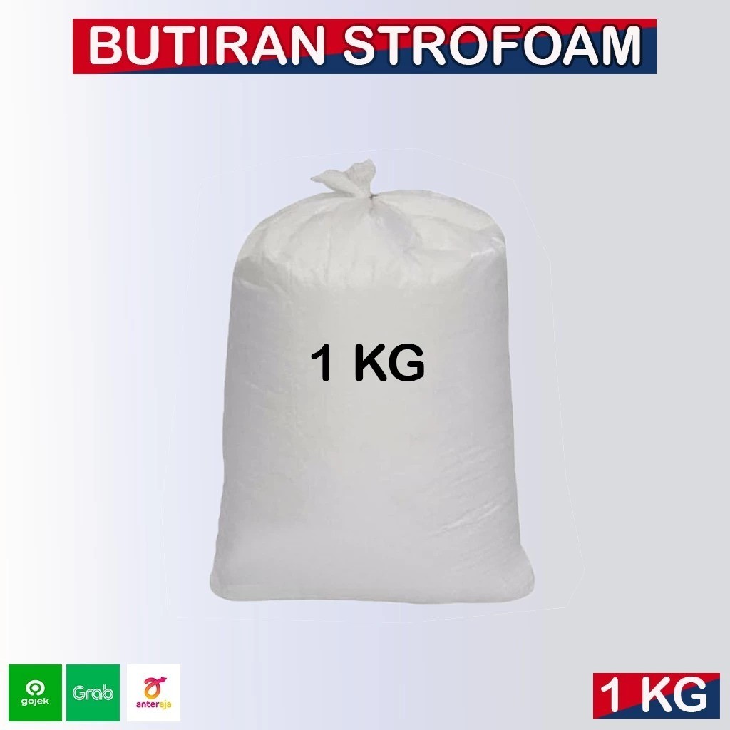 Butiran Styrofoam, Styrofoam Butiran 1Kg / Isi Bean Bag Butiran Styrofoam 1Kg