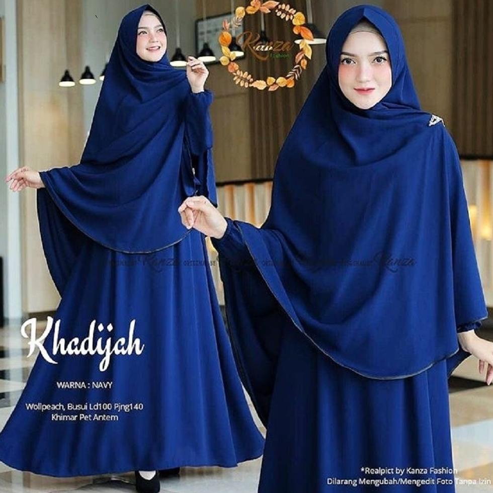 NEW ARRIVAL Terbaru Khadijah SyarI Set Hijab M L XL XXL 3XL Gamis Syar'i Set Hijab Terbaru 2026 Baju