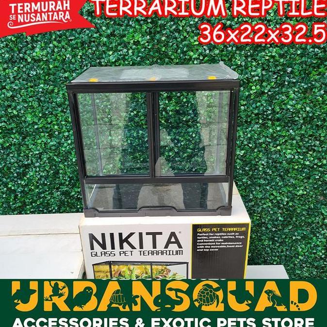 alwibarkah - terrarium nikita s 36x22x32.5cm sulcata aldabra redfoot iguana bp bd