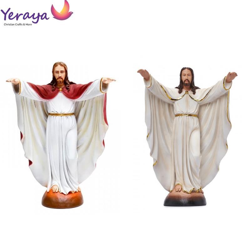 Patung Tuhan Yesus Memberkati 40cm / Besar - Patung Rohani - Patung Yesus Diskon