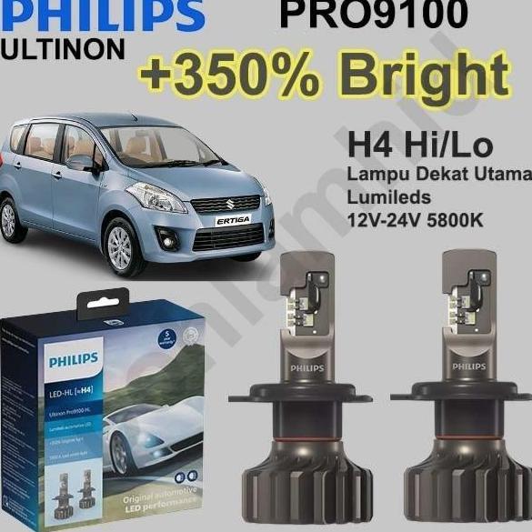 Lampu Mobil Led Suzuki Ertiga Philips Ultinon Pro9000 H4 (Pro 9000)