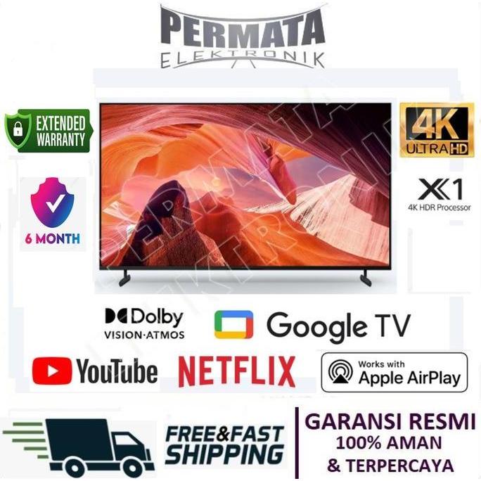 TERLARIS SONY BRAVIA 55X80L 4K ULTRA HD HDR SMART GOOGLE TV 55 INCH