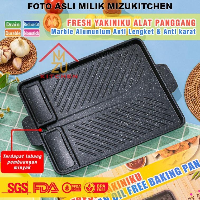 ALAT PANGGANG GRILL PAN PANCI Alumunium marble GrillPan Anti lengket Diskon