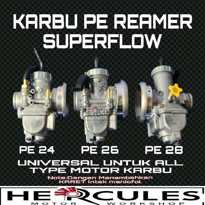 Karburator Karbu Reamer Super Flow Pe Keihin Beat Jupiter Mio Rx King Pnp All Motor Karbu Motorcycle