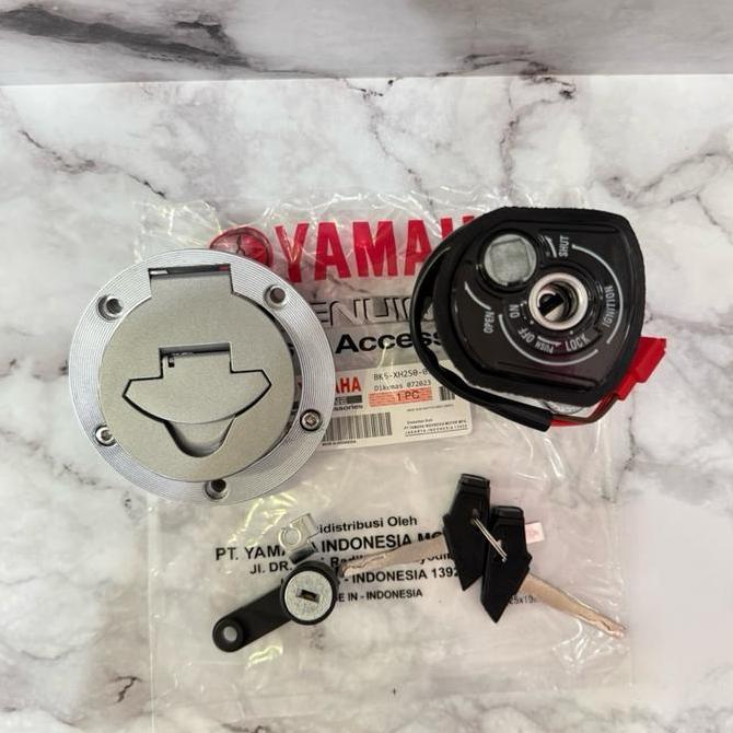 Grosir Kunci Kontak + Tutup Tangki Set (Bk6) Buat Motor Vixion  R15 Lama Dan Vixion R15 V1 V2 2014 -