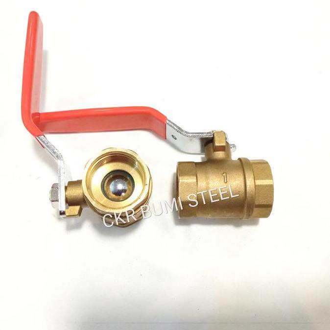 Newbit- Ball Valve 1" Inch Kuningan / Stop Kran 1" Inch Kuningan