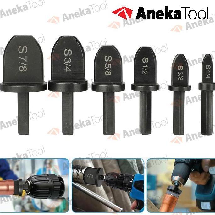 Newbit- Alat Perbesar Pipa Tube Expander Pipe Expander Kuningan Tembaga 6 Pcs