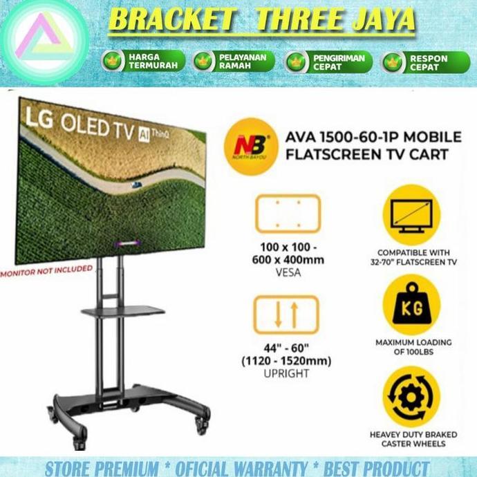 TERLARIS BRACKET.BREKET.BRIKET STAND KAKI TV 32"-65"