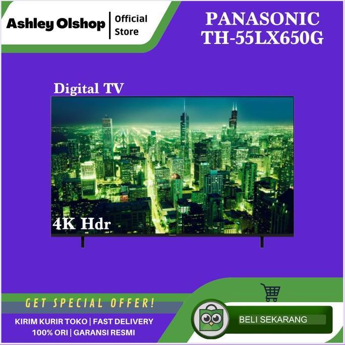 TERLARIS TV ANDROID PANASONIC 55 INCH TH-55LX650G 4K ANDROID TV 55 DITAL TV