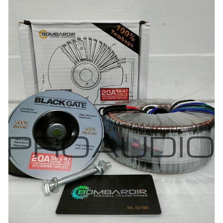 NEW Trafo Toroid 20 A 56 V 20A 56V blackgate bombardir original