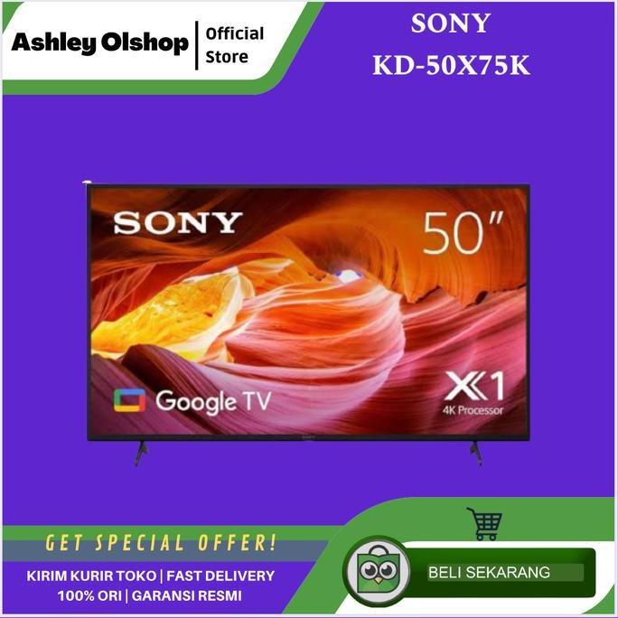 TERLARIS TV SONY 50 INCH X75K 4K ANDROID SONY BRAVIA 50X75K SONY KD-50X75K