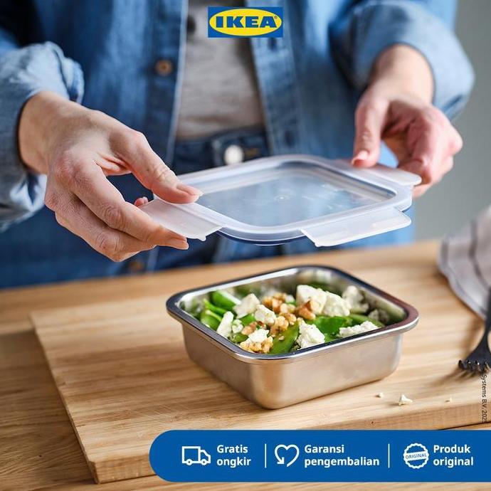 Pass- Ikea 365+ Tutup Tempat Makan Persegi Plastik
