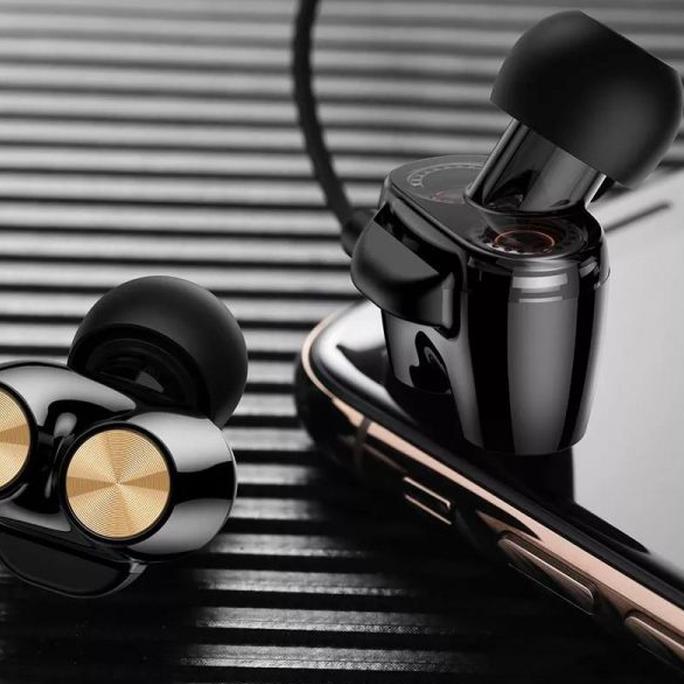 ROCK Mutin Dual Unit Drivers Stereo Earphone HiFi Upgrade ROCK Zircon