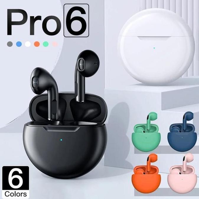 Fetch TWS PRO 6 Headset Bluetooth Gaming Earphone With Microphone Bass Headphone Wireless Earbuds