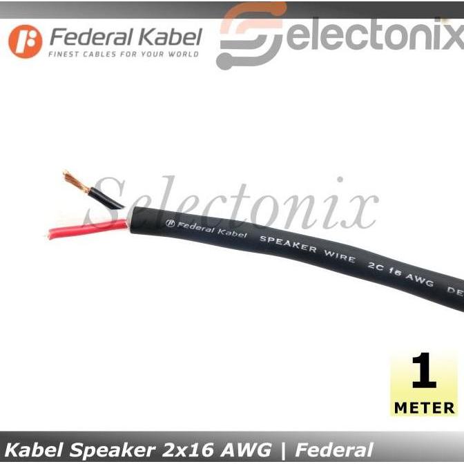 [1m] Kabel Speaker 2 x 14 AWG | Federal Cable