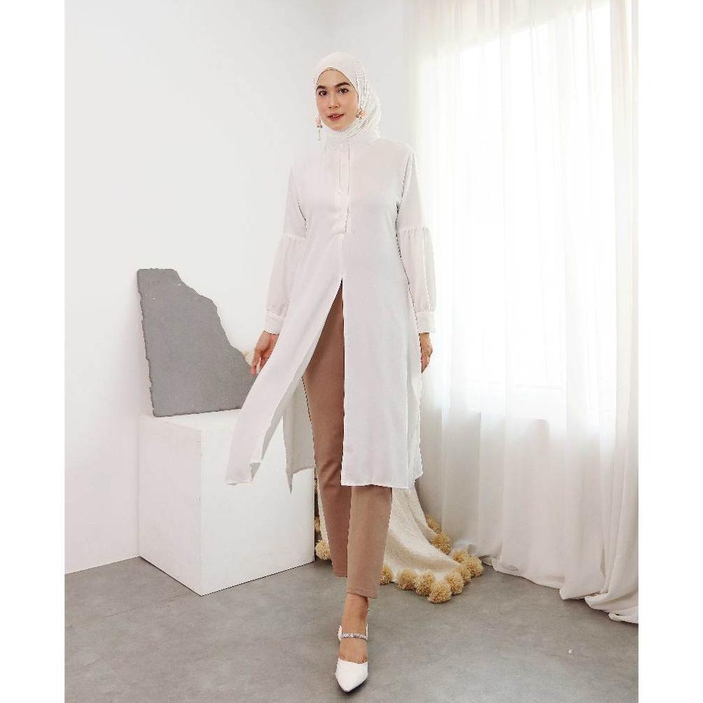 KUALITAS SUPER LONG TUNIK WANITA POLOSAN WANITA BUSUI 802 MRS3