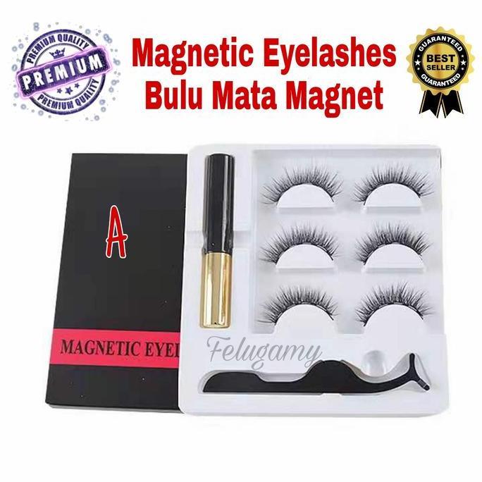BULU MATA MAGNET MAGNETIC EYELASHES BULU MATA PALSU MAGNET