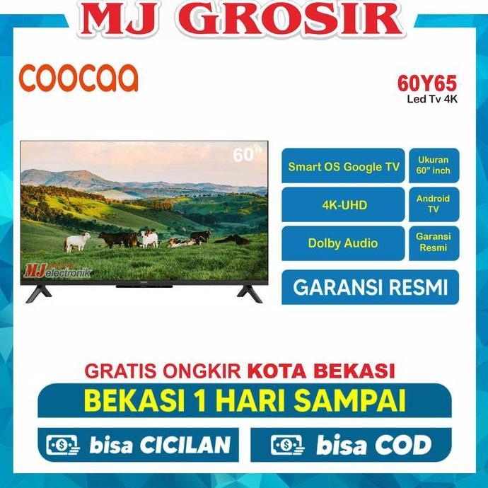 TERLARIS LED TV COOCAA 60" 60Y65 60 INCH ANDROID 4K UHD
