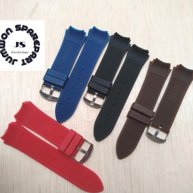 Strap Tali Jam Tangan Guess GS gww0248G5 W0247G3 Pria Rubber