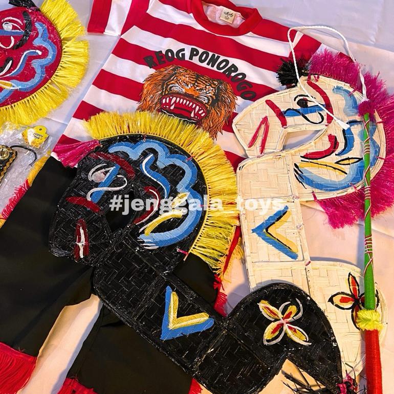 Free Ongkir Baju Jaranan Full Set Anak Tk Baju Kuda Lumping Anak