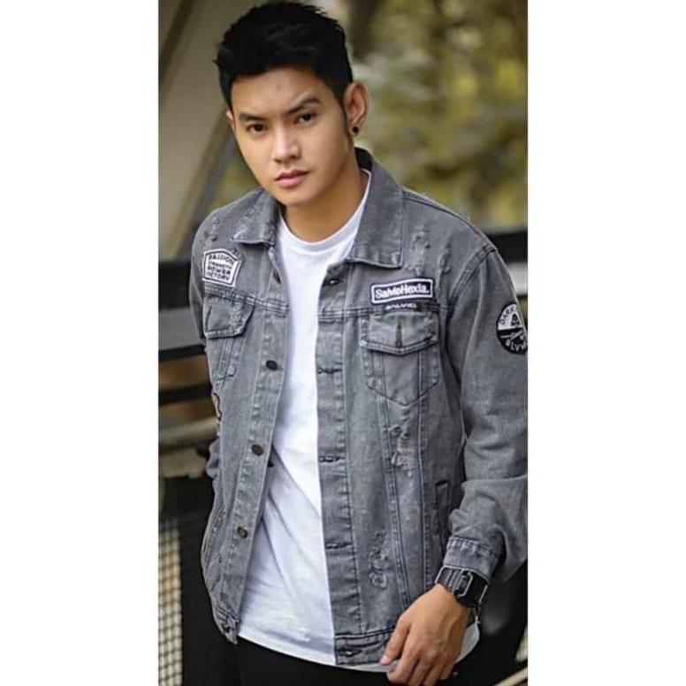 terbaru jaket jeans pria - jaket denim - jaket pria - jaket bordir jaket bordir jaket jeans pria bor