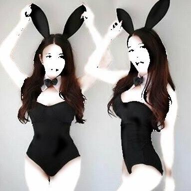 Kostum Set Cosplay Kelinci Sexy Bunny Girl Bodysuit Costume Lingerie