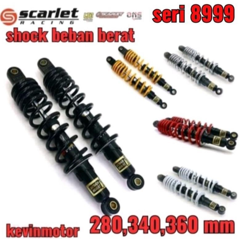 NEW 280/340/360MM SHOCK ABSORBER SHOCKBREAKER BLKG HONDA SUZUKI BEBEK SUPRA KHARISMA BLADE REVO SHOG