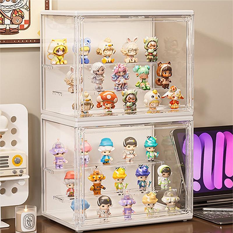 Kotak Penyimpanan Figure Dengan Lampu / Kotak Penyimpanan Figure / Rak Display Mainan/Gantung Rak Pa