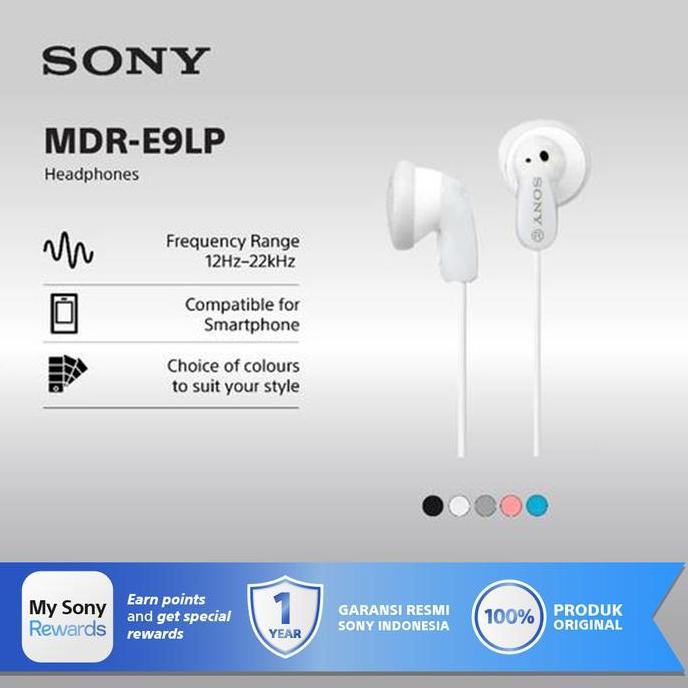 Sony Mdr-E9Lp Ex Ear Earphone / E9 Lp / Mdre9 / E9-Lp