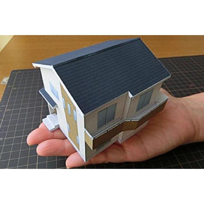 (Mainan Kertas) DIY Papercraft Lembar Pola Kertas Diorama Rumah Jepang Ver 8