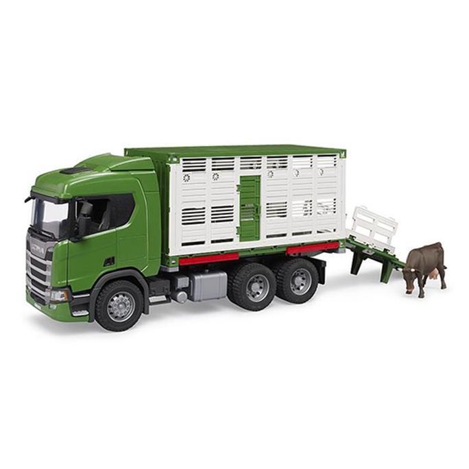 xifarah_boykan - bruder 3548 scania super 560r cattle transportation - diecast 1: 16 mainan miniatur