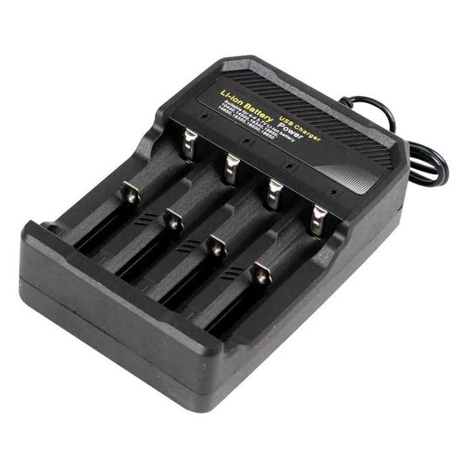 Mehose- Charger Baterai Casan Batre Universal 18650 18350 26650 16340 14500