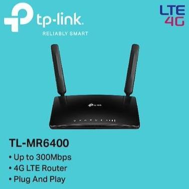 Tp-Link Tl-Mr6400 Modem Router 4G Lte 300Mbps Wi-Fi N Dengan 2 Antena Internal & 2 Eksternal Plug An