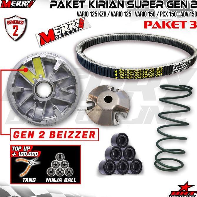Paket Kirian Super Pully BRT PCX 150 / ADV 150 / VARIO 125 150 Pulley generasi Gen 2