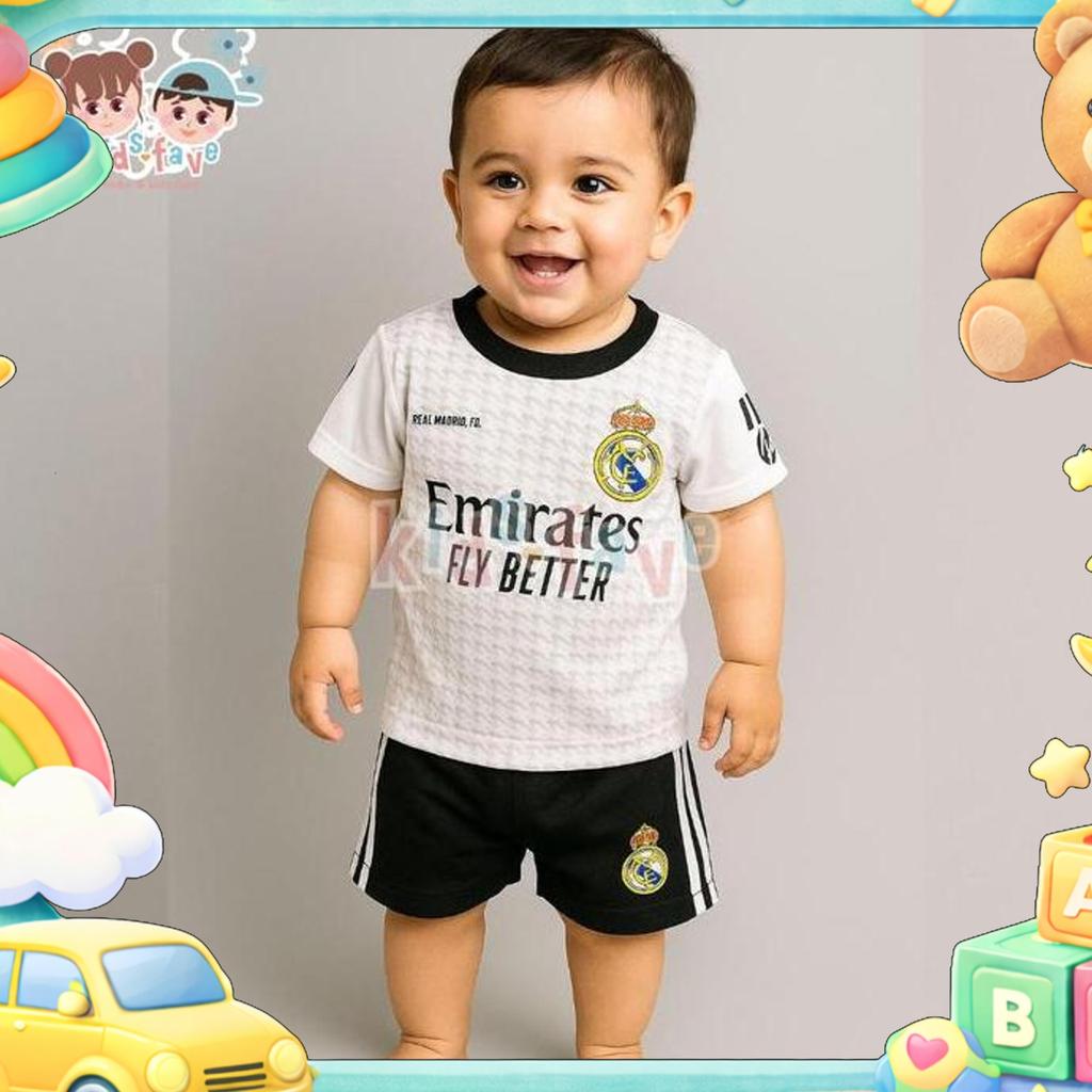 Kidsfave Baju Bola Anak Negara & Club 1 - 3 Tahun / Setelan Baju Bola Anak Laki Perempuan