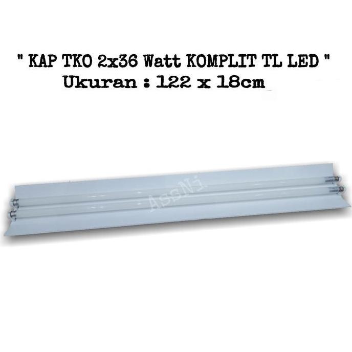 Kap Lampu Tld Tko 2X36W Komplit Tl Led