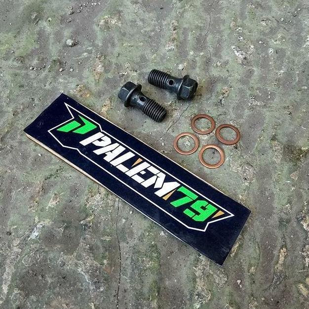 Paket Kampas Selang Master Rem Holder Kaliper Belakang Ori KLX S L BF