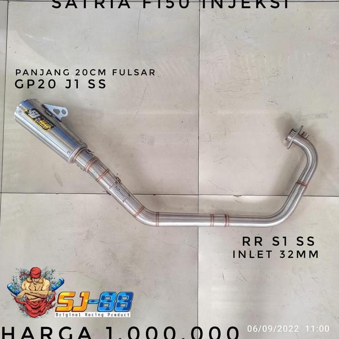 Knalpot Racing SJ88 Full System Satria Fu Injeksi RR S1