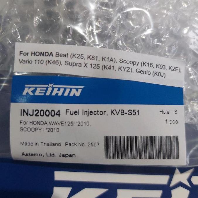 INJEKTOR INJECTOR HONDA BEAT F1 VARIO 110 LED SCOPPY SUPRA X125 F1 ASLI ORINAL KEIHIN