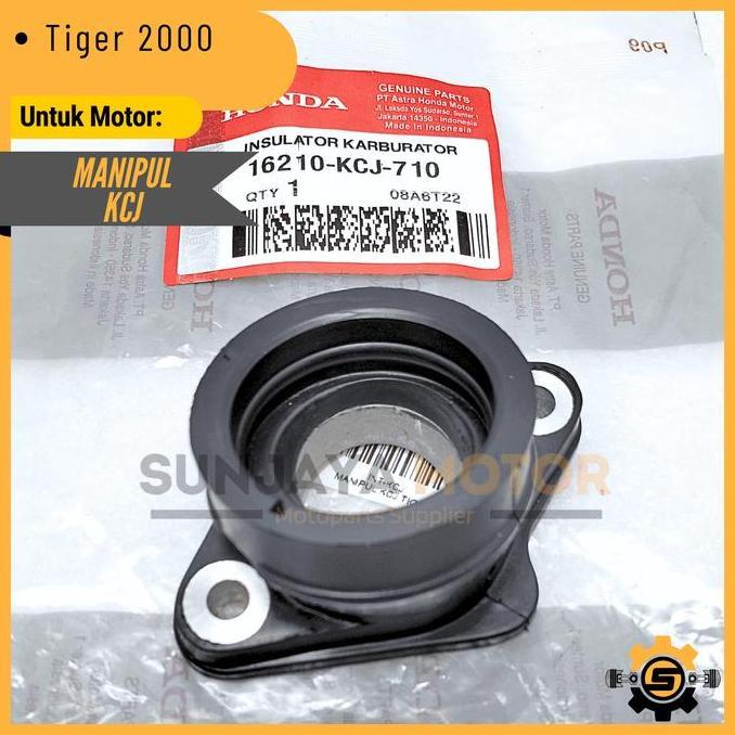 MANIFOLD KCJ INTAKE MANIPUL ORIGINAL HONDA TIGER 2000 GL 200 MANIPOL MANIFUL KARET INTEK PRESISI INS