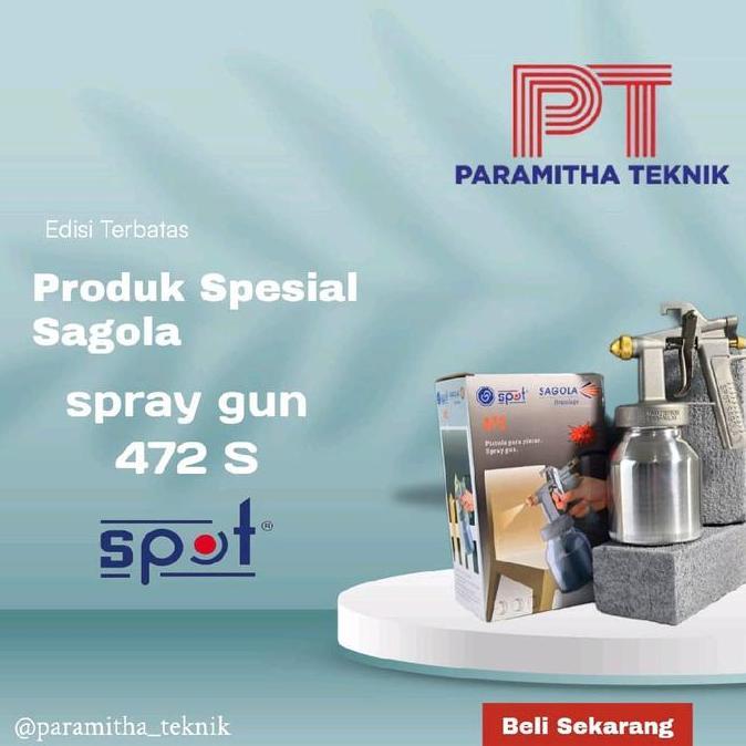 SPRAYGUN 472 TABUNG BAWAH / SPRAY GUN 472 S LOW PRESSURE / ALAT SEMPROTAN CAT TEKANAN RENDAH 750 ML 